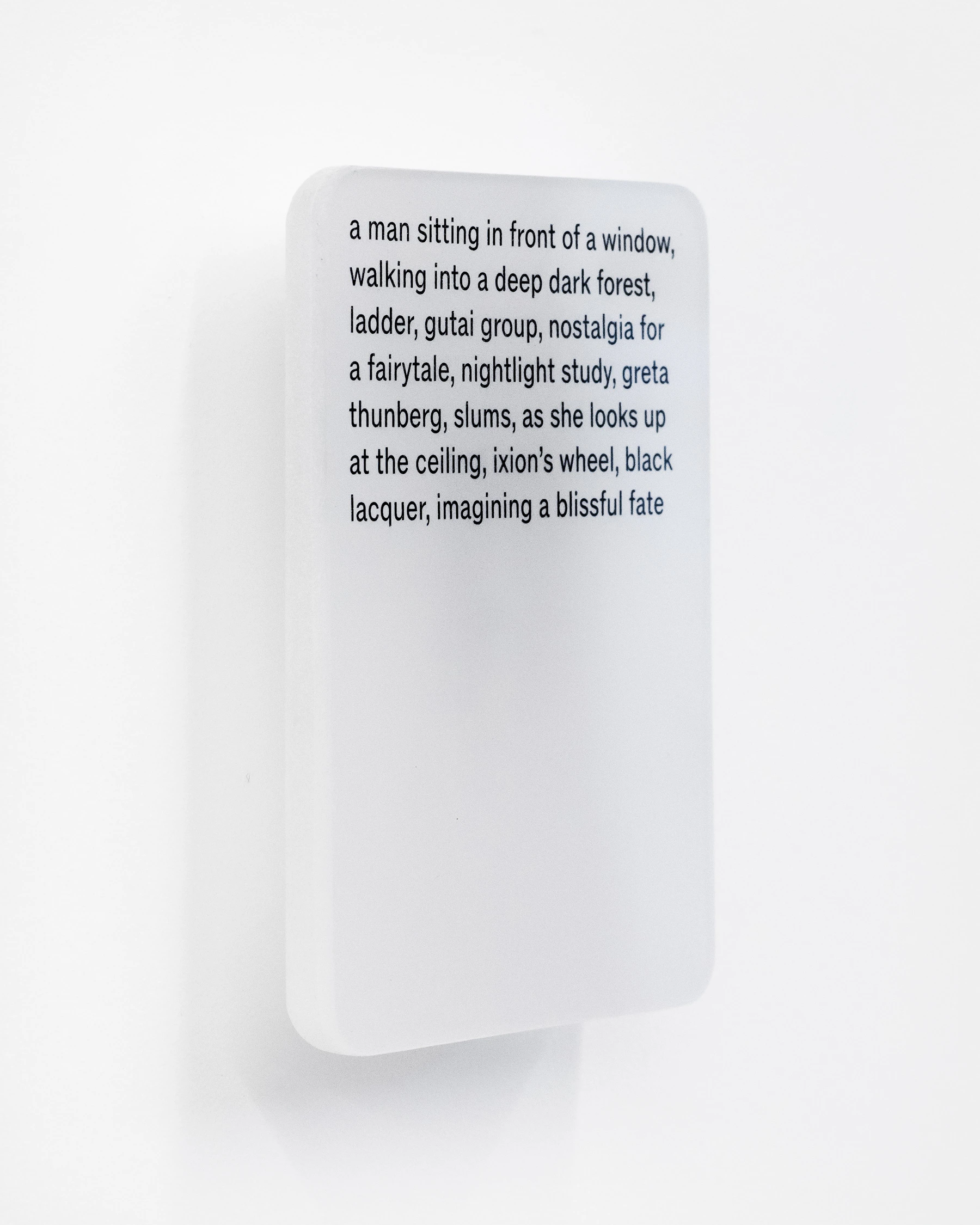 Resin cast pigment print