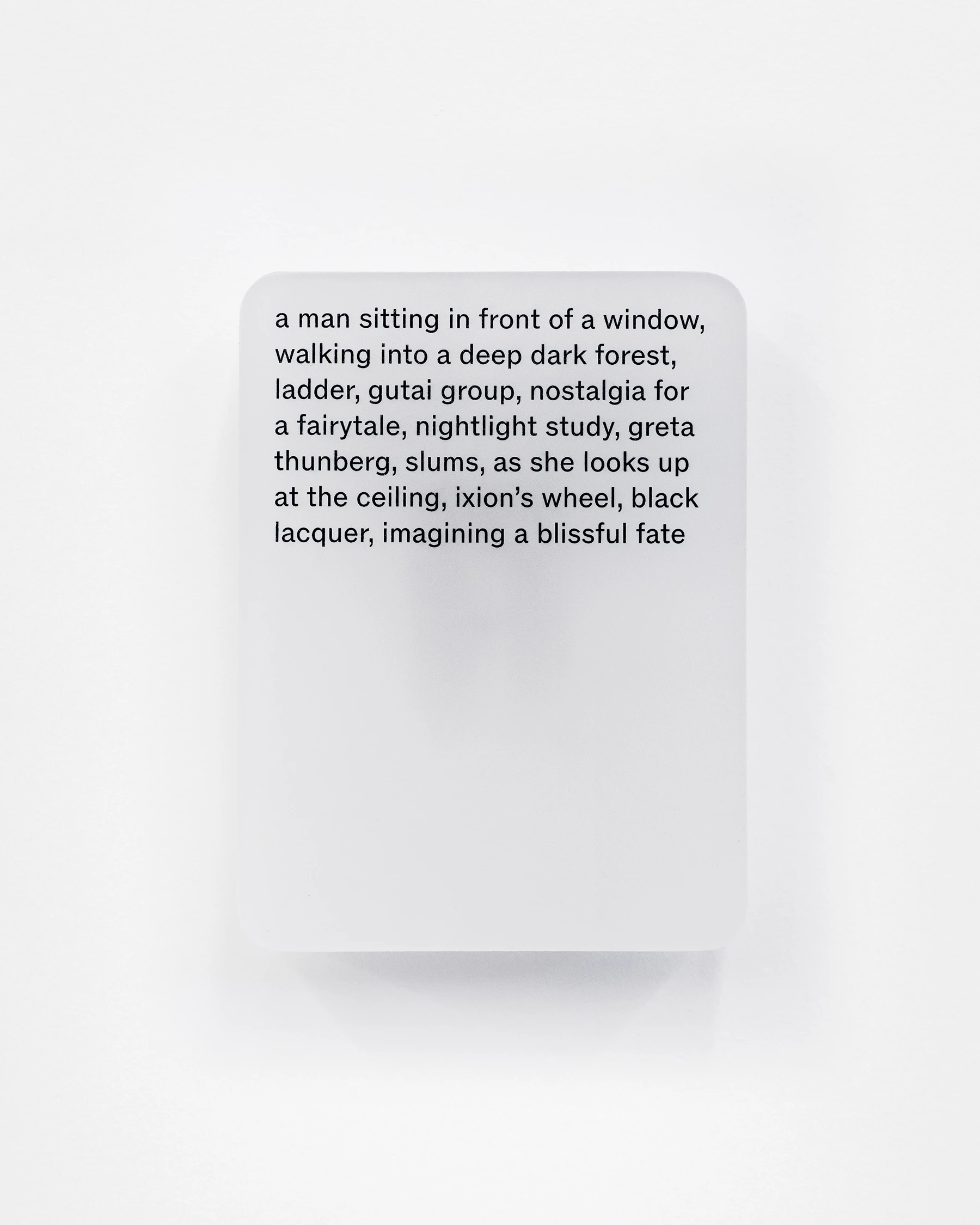 Resin cast pigment print