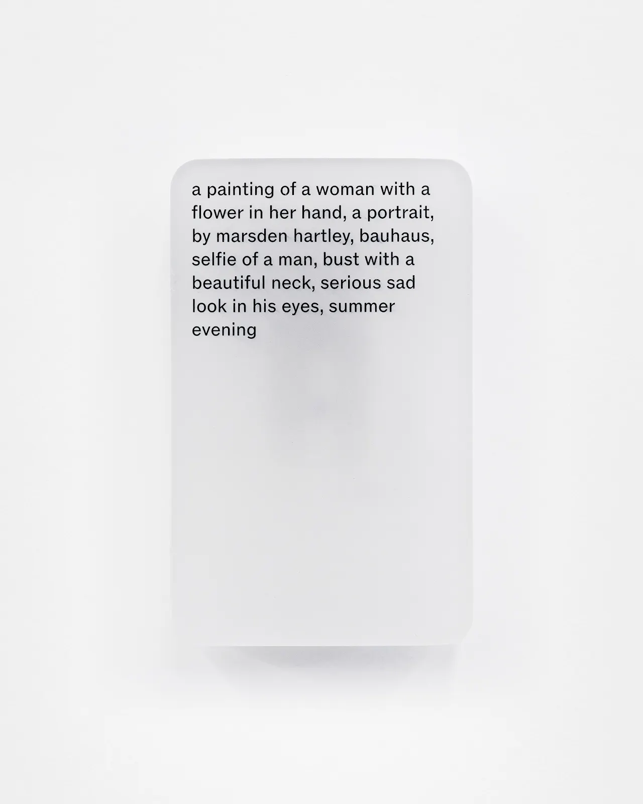 Resin cast pigment print