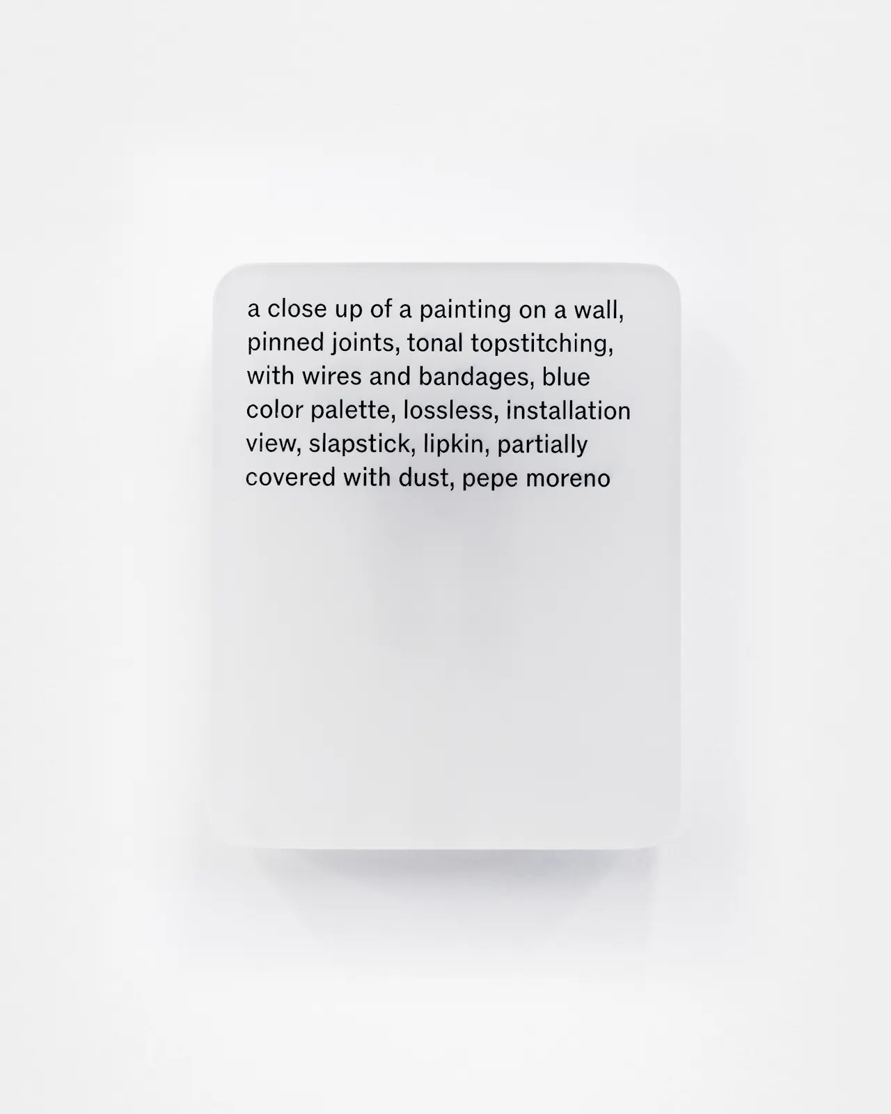 Resin cast pigment print