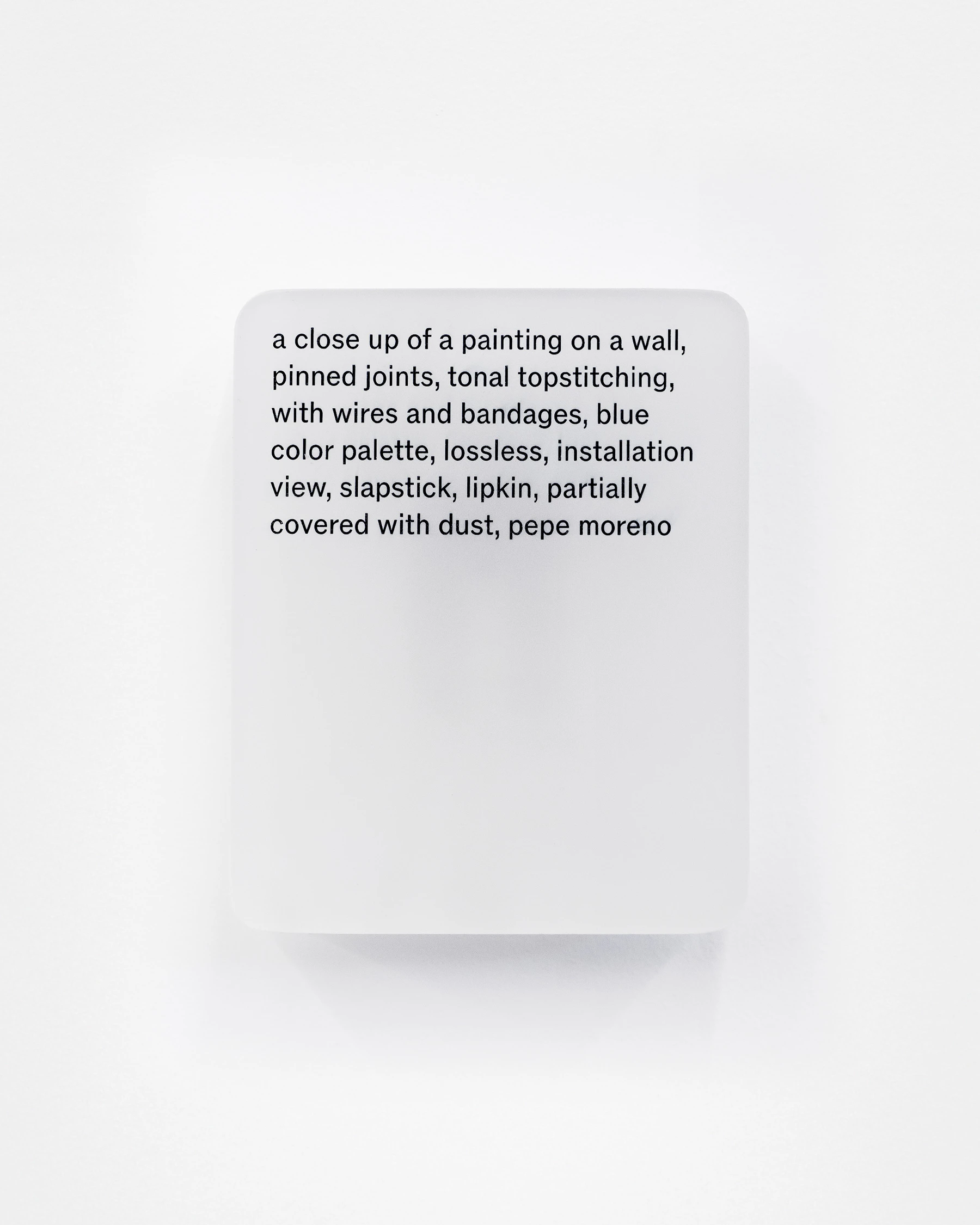 Resin cast pigment print