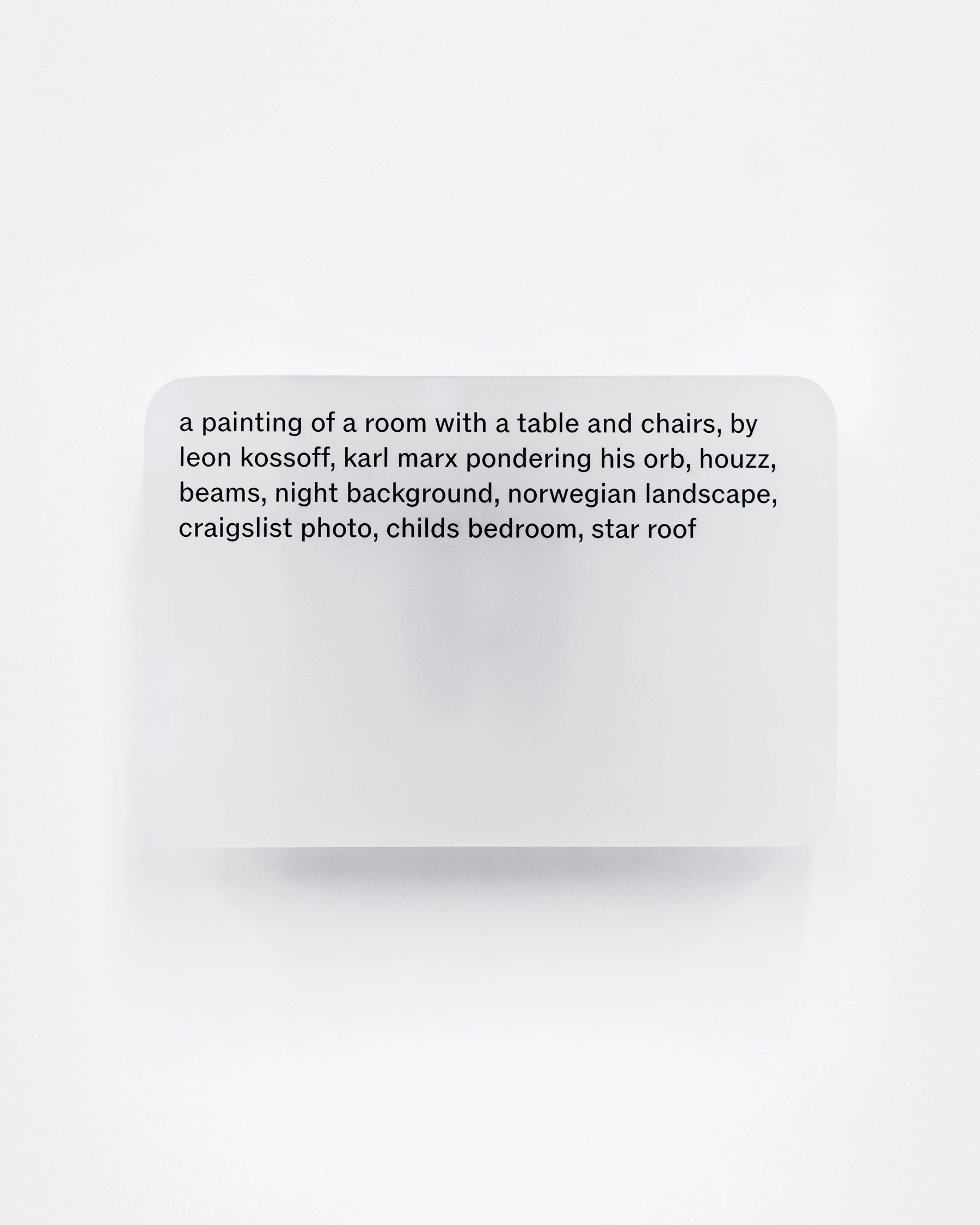 Resin cast pigment print