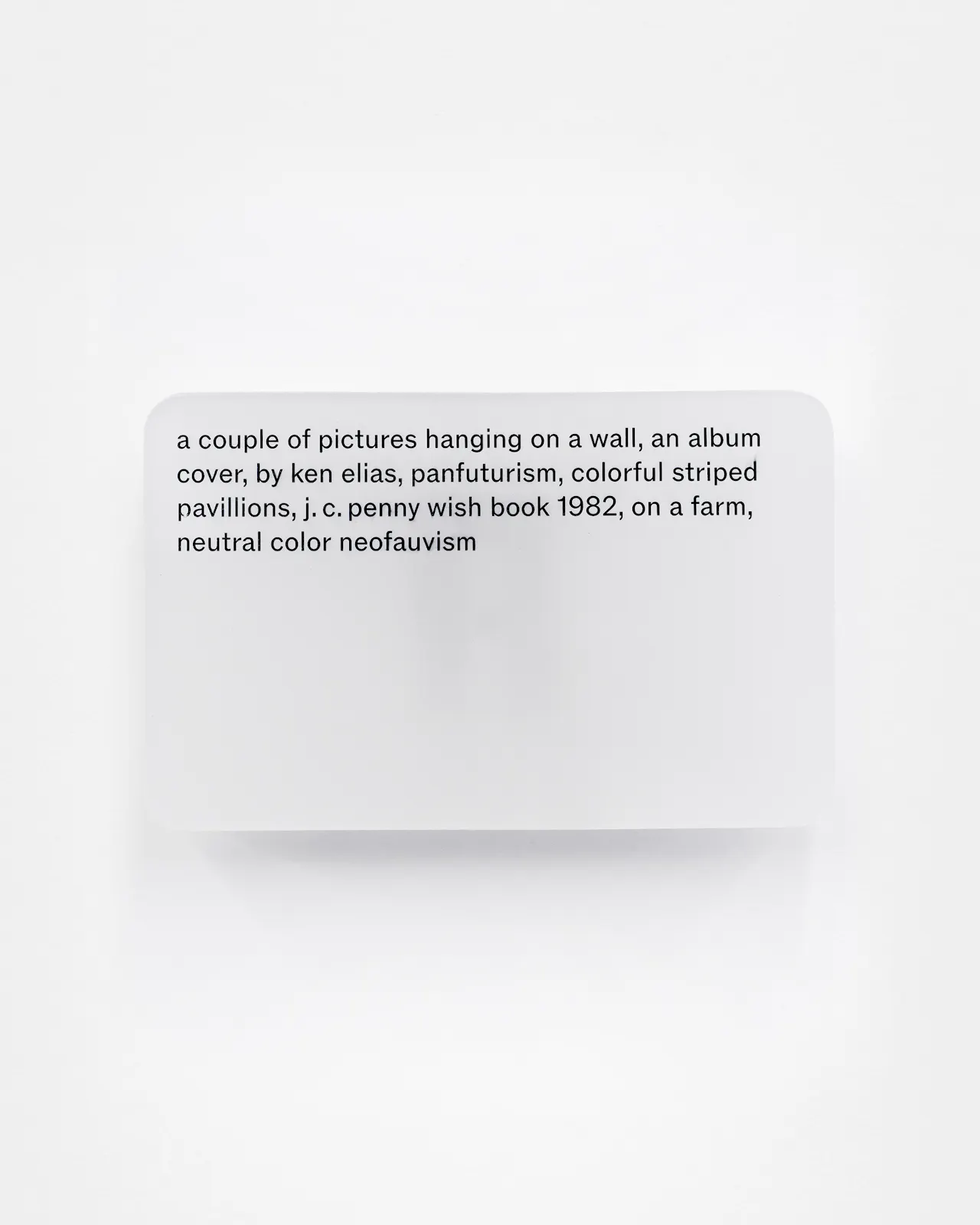 Resin cast pigment print