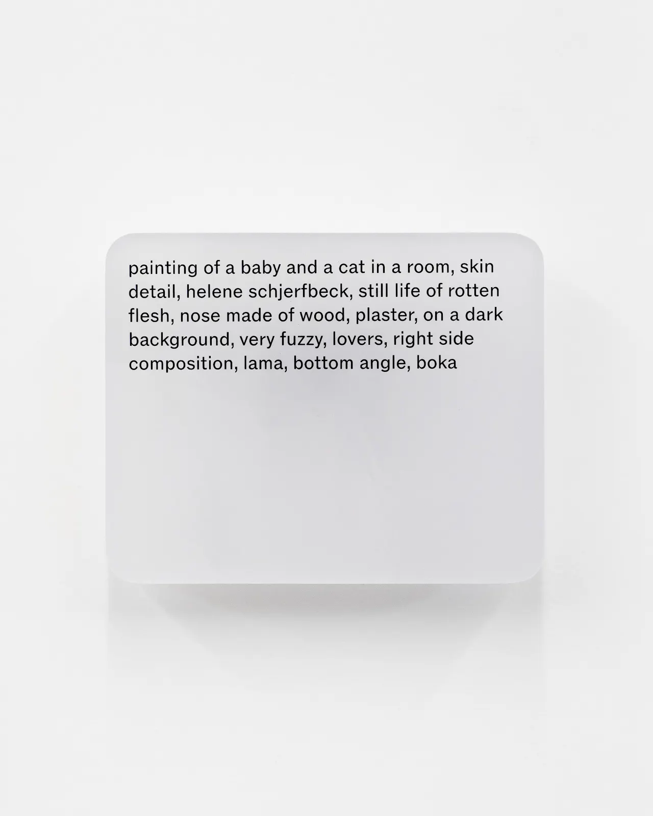 Resin cast pigment print