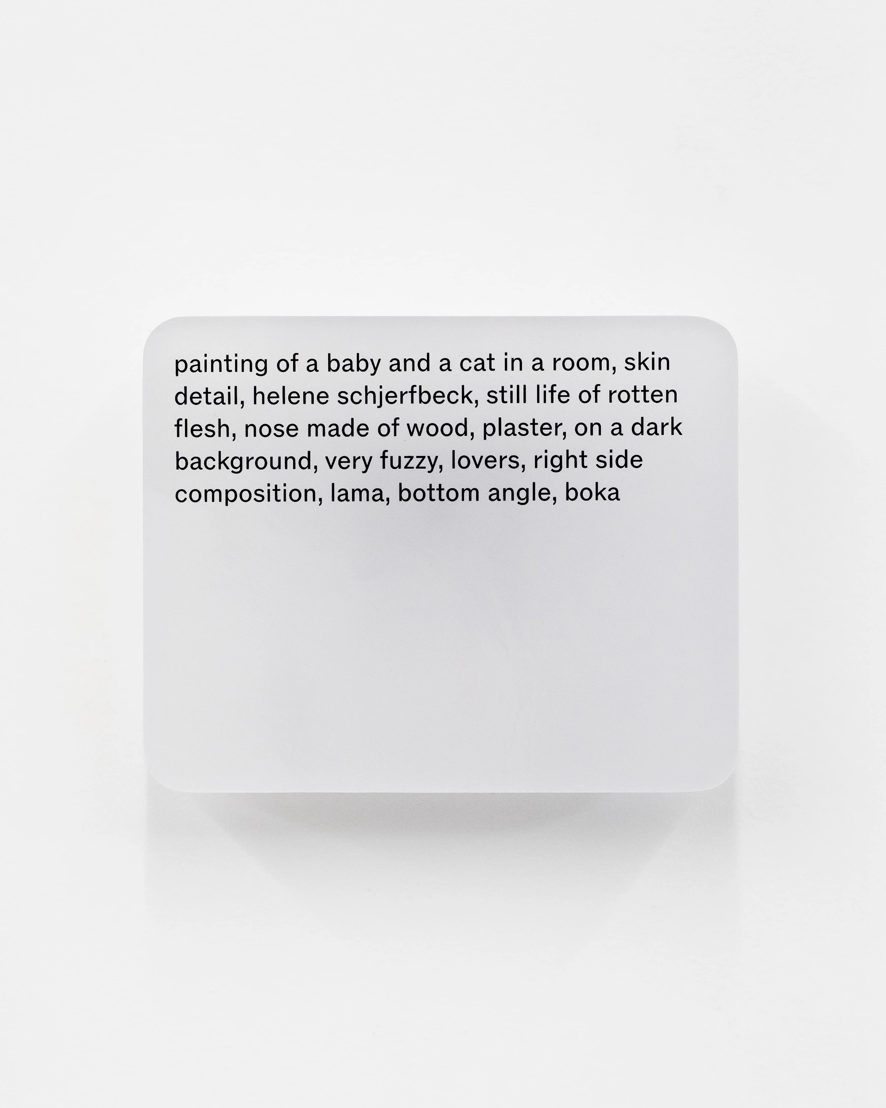 Resin cast pigment print