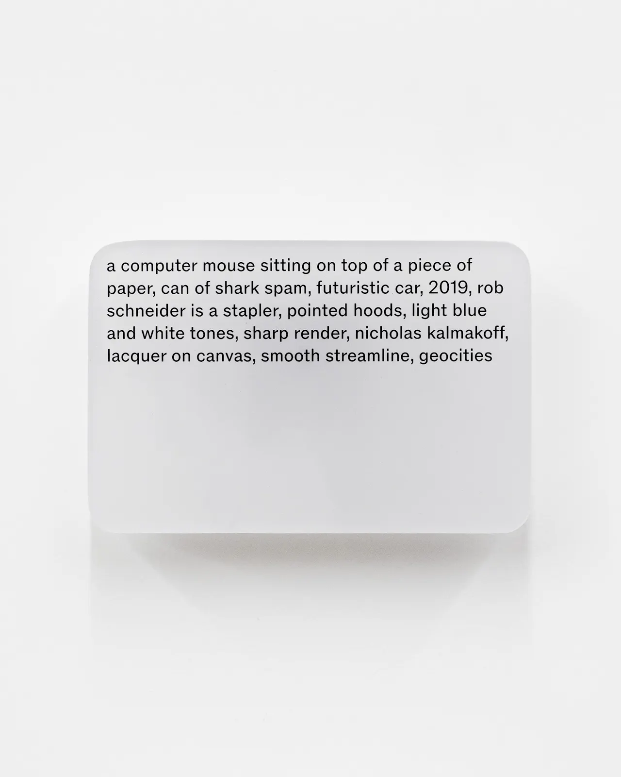 Resin cast pigment print