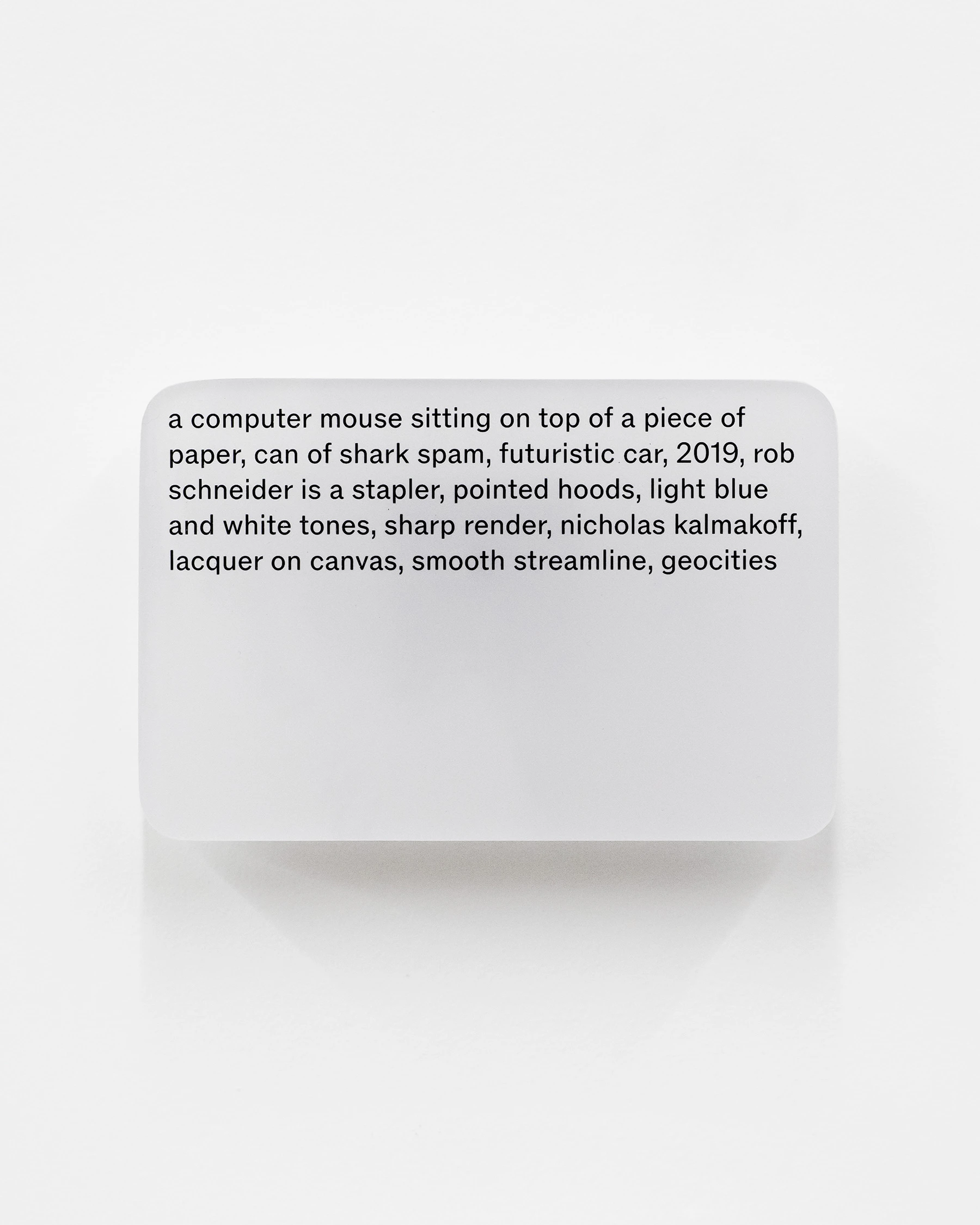 Resin cast pigment print