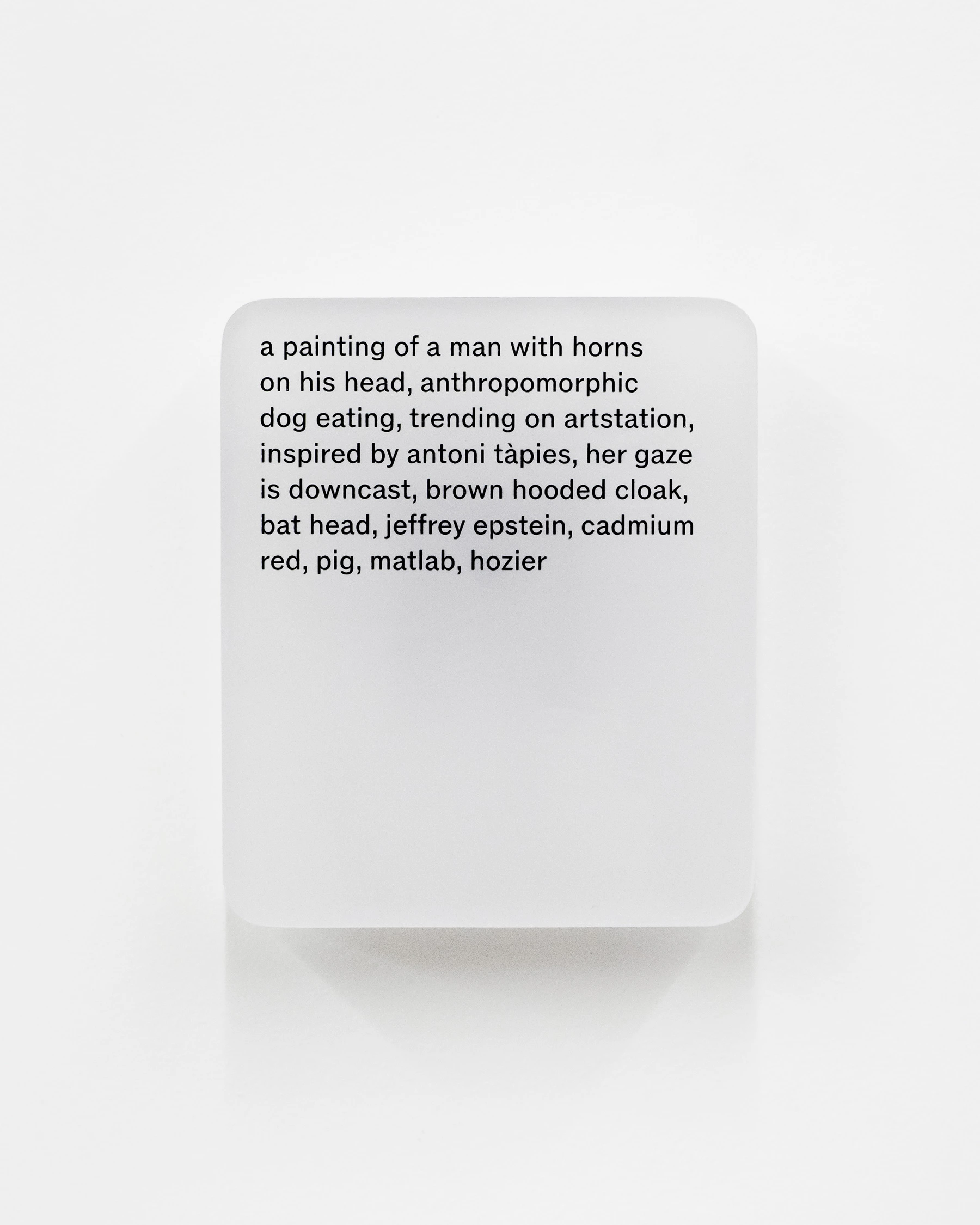 Resin cast pigment print