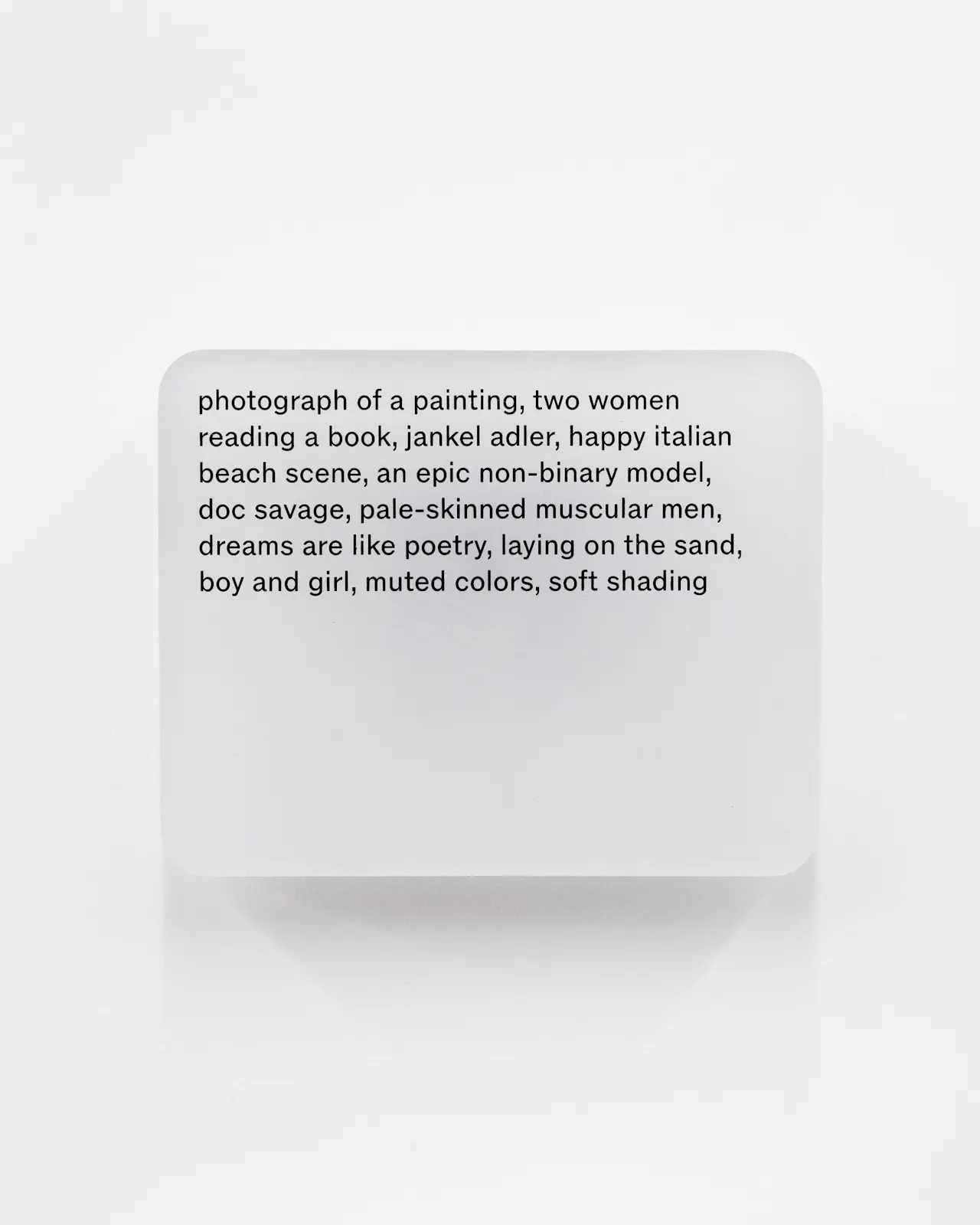 Resin cast pigment print
