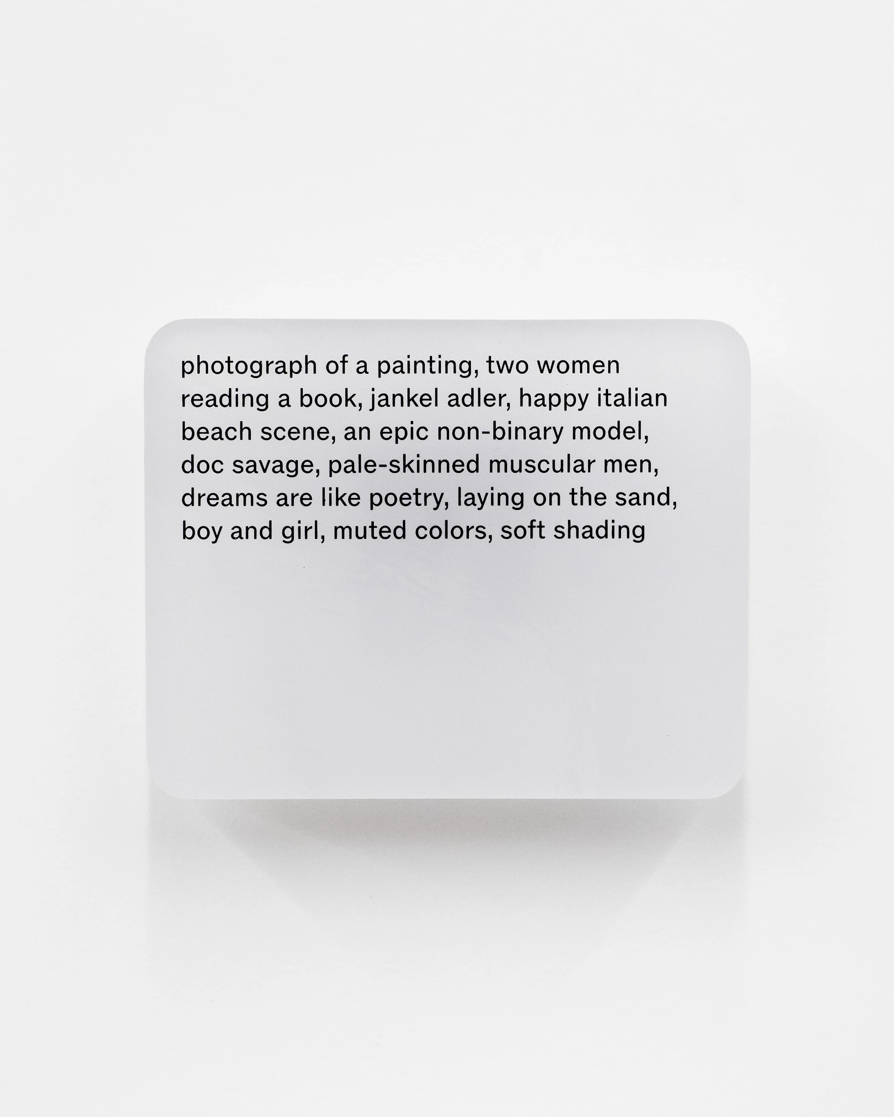 Resin cast pigment print