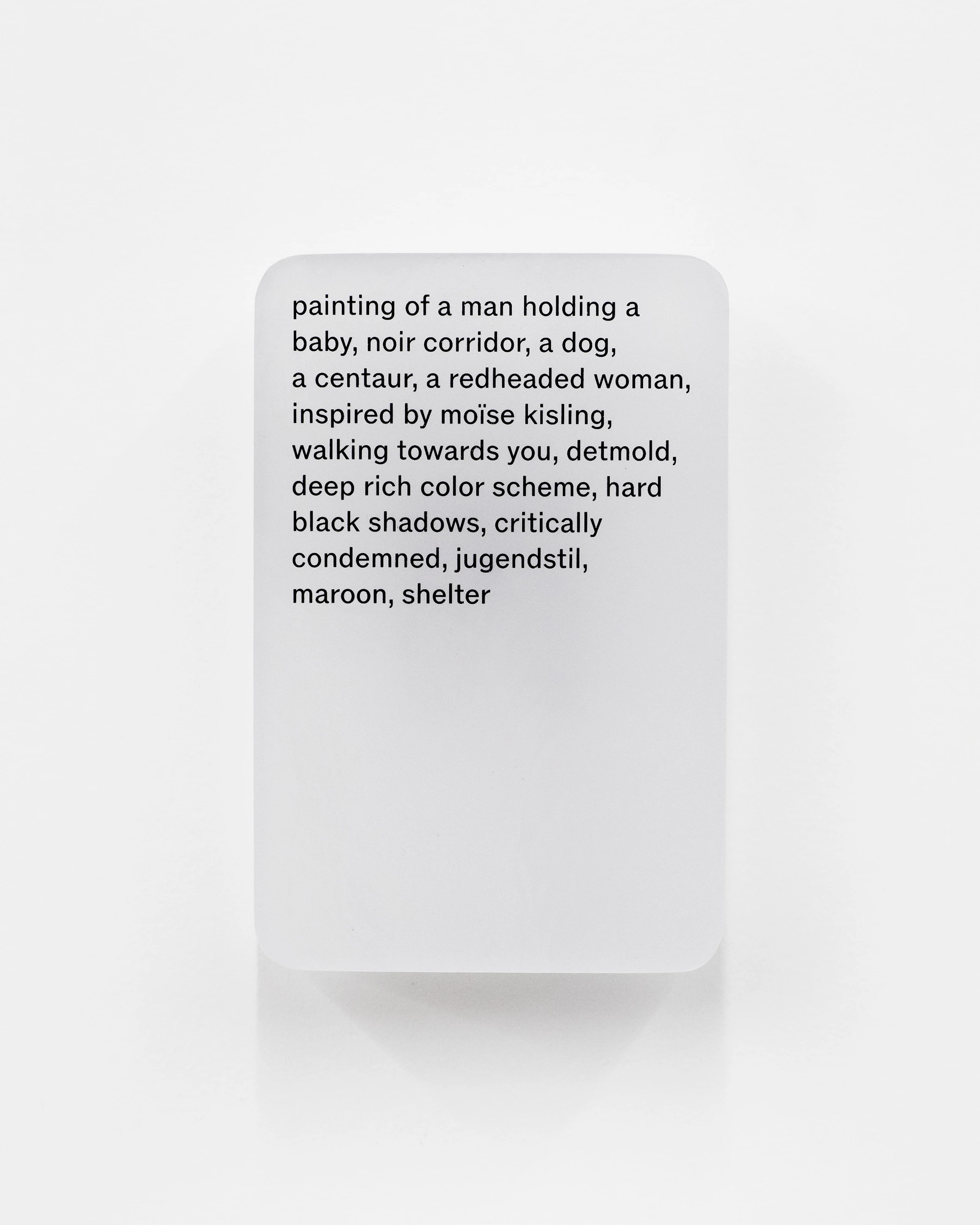 Resin cast pigment print