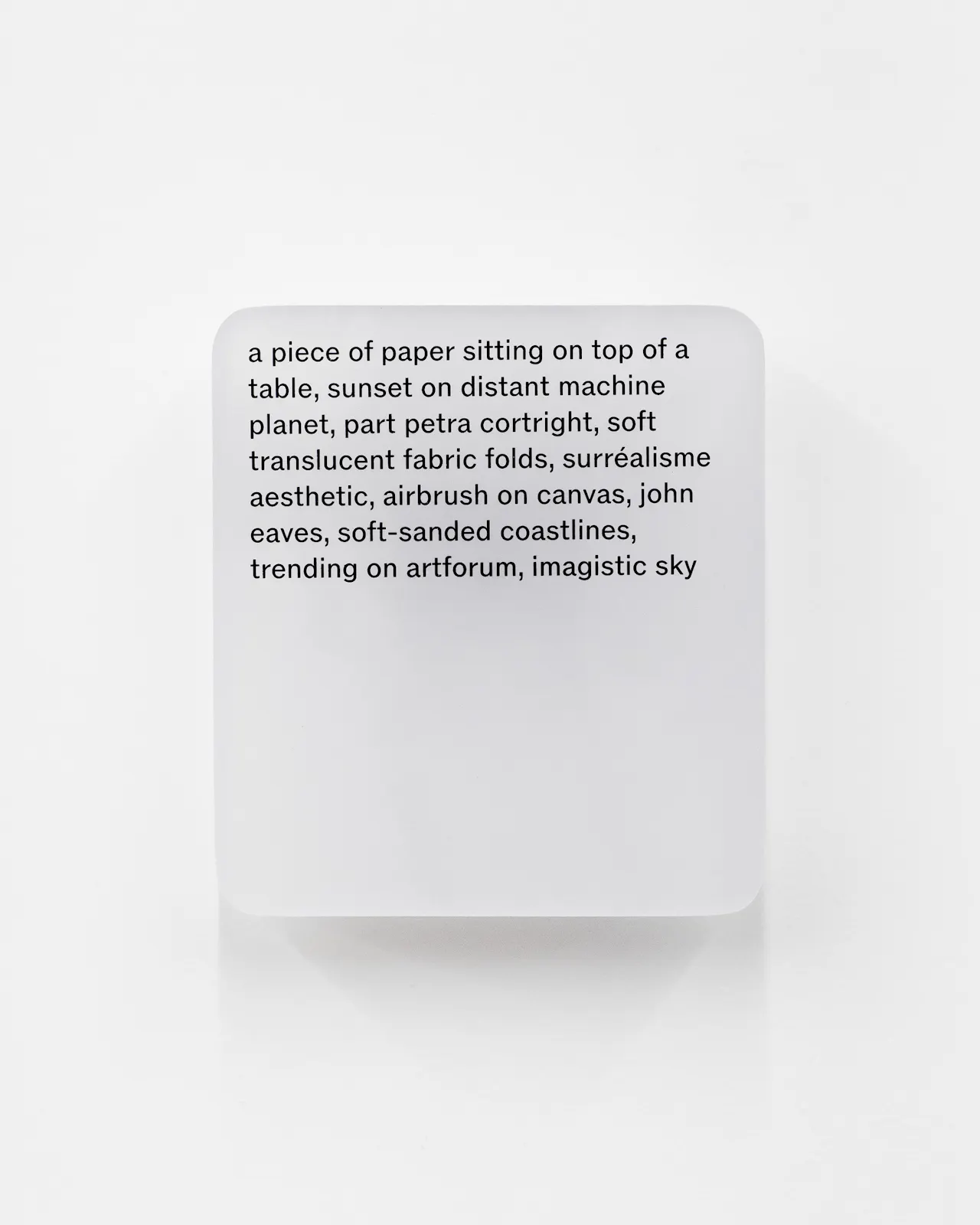 Resin cast pigment print