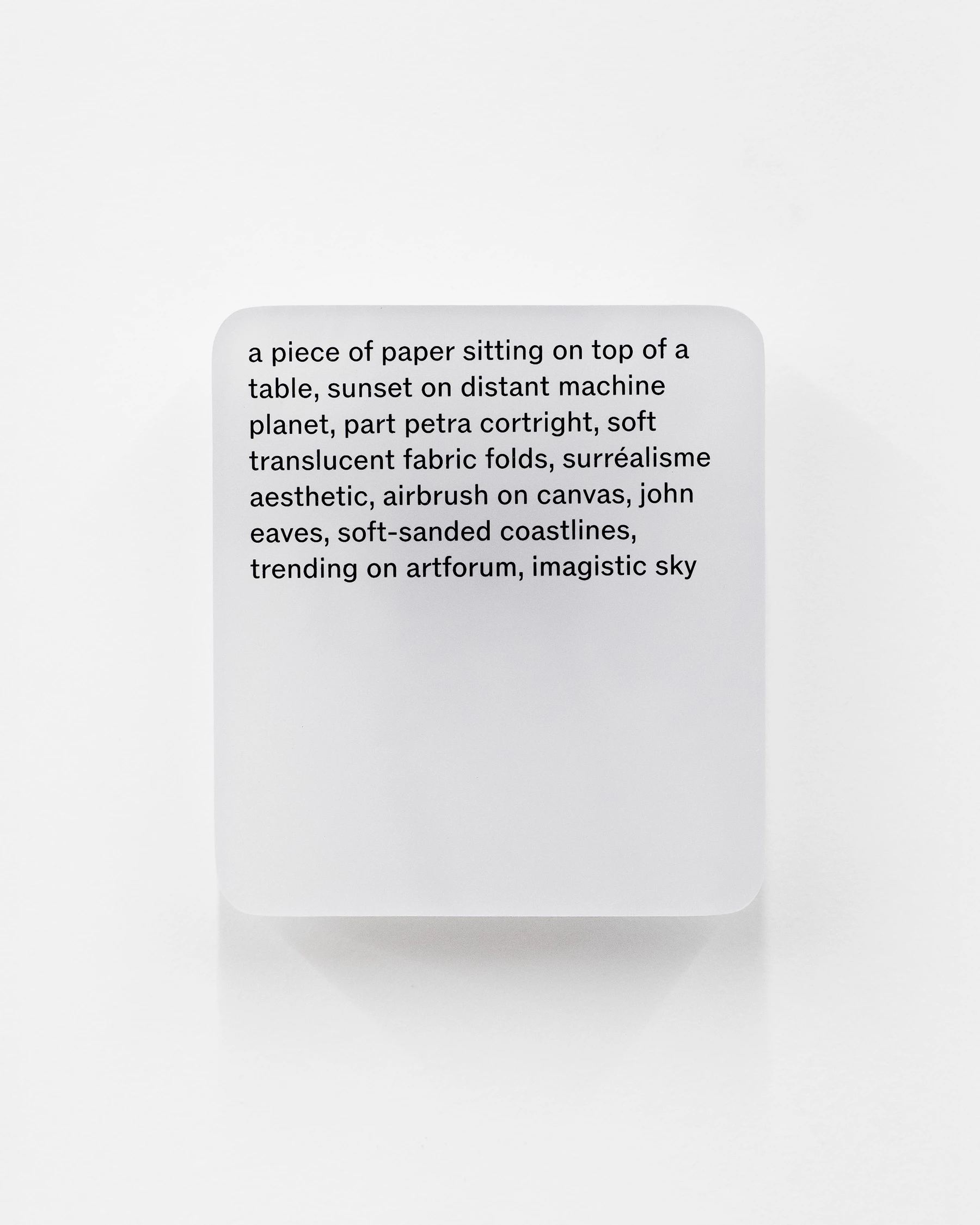 Resin cast pigment print