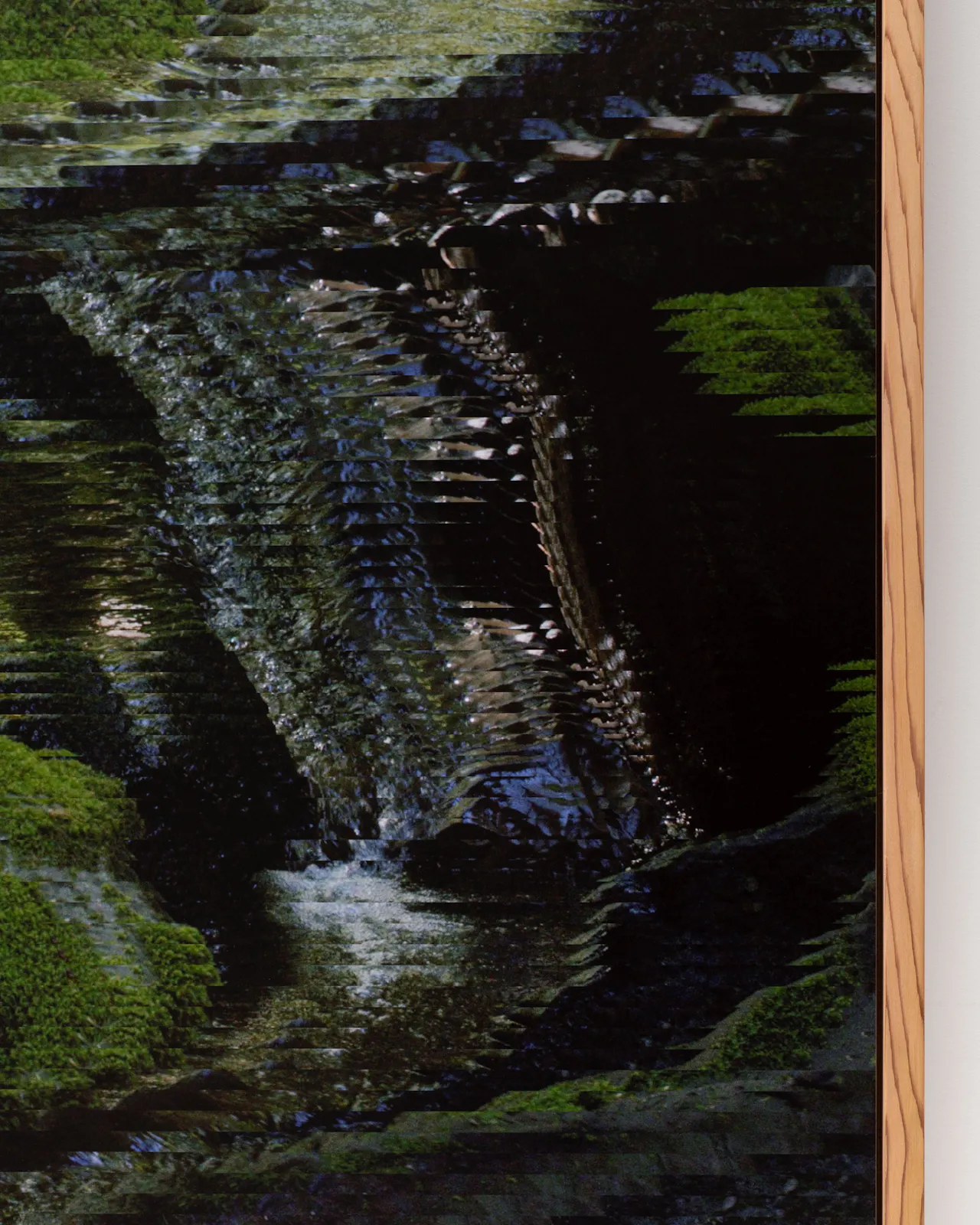 Archival pigment print mounted on dibond, cedar artist frame