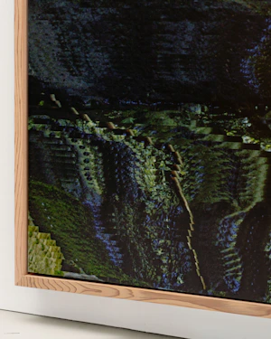 Archival pigment print, mounted on dibond, cedar artist frame