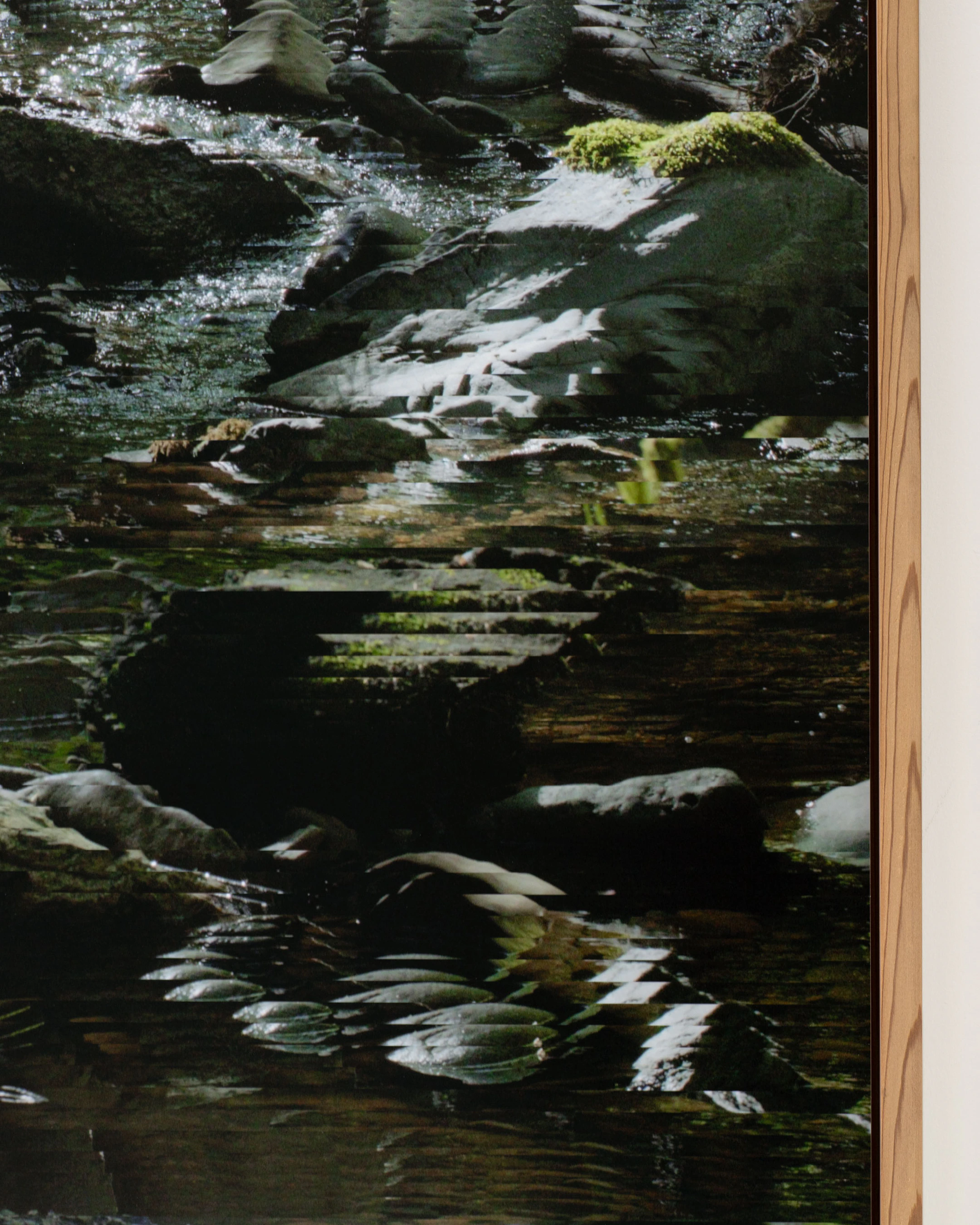 Archival pigment print, mounted on dibond, cedar artist frame