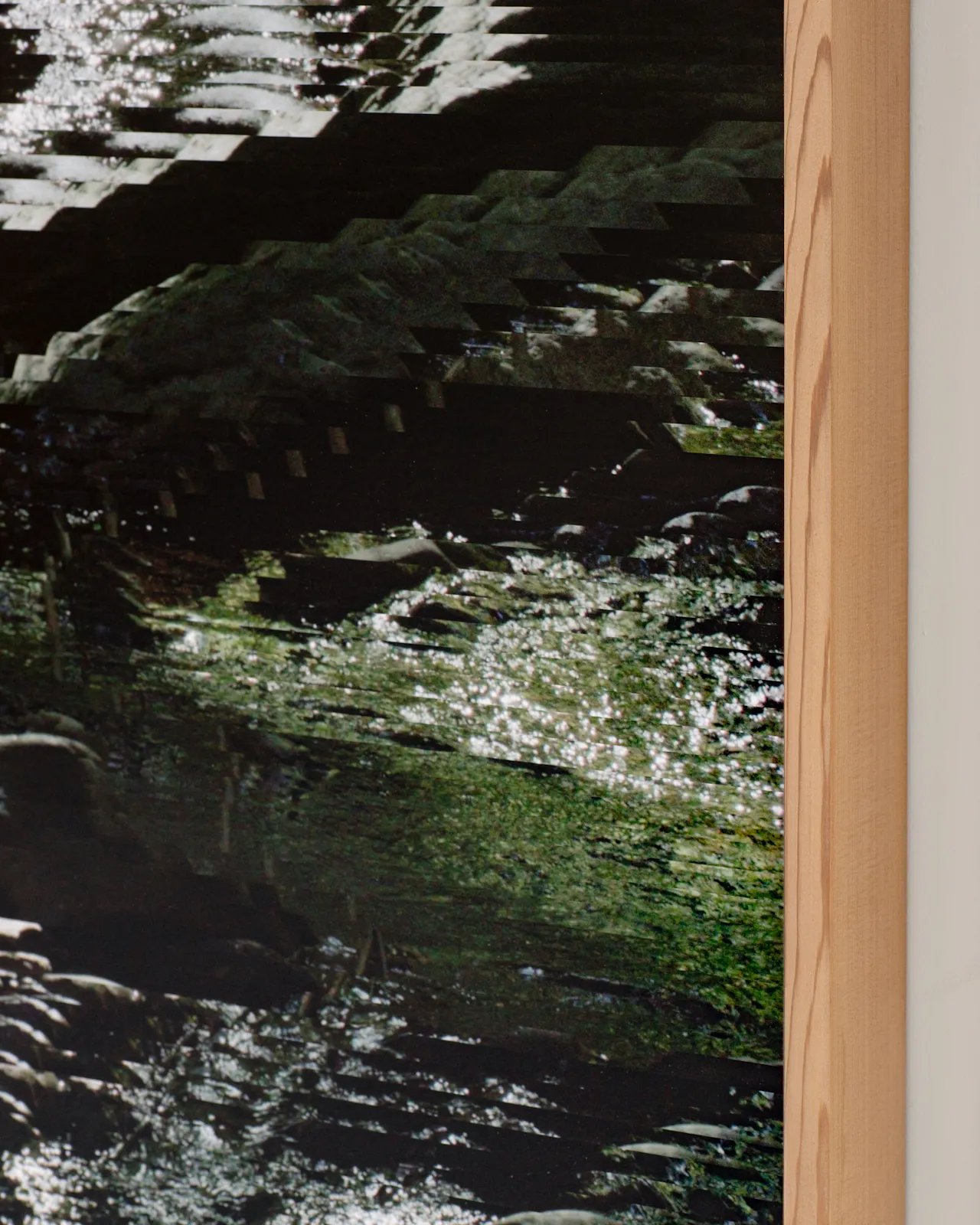Archival pigment print mounted on dibond, cedar artist frame