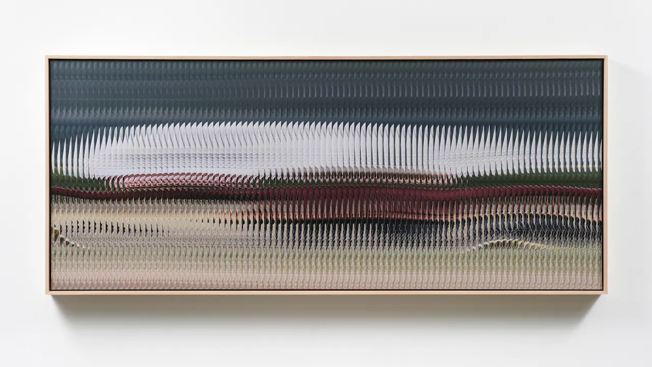 Archival pigment print mounted on dibond, cedar artist frame