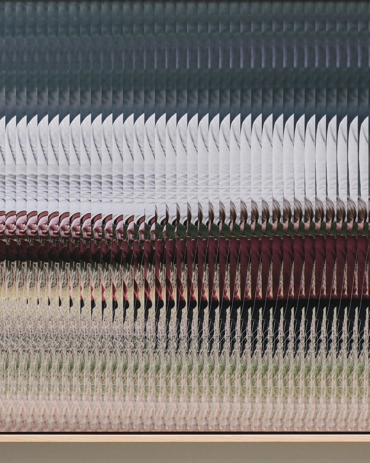 Archival pigment print mounted on dibond, cedar artist frame