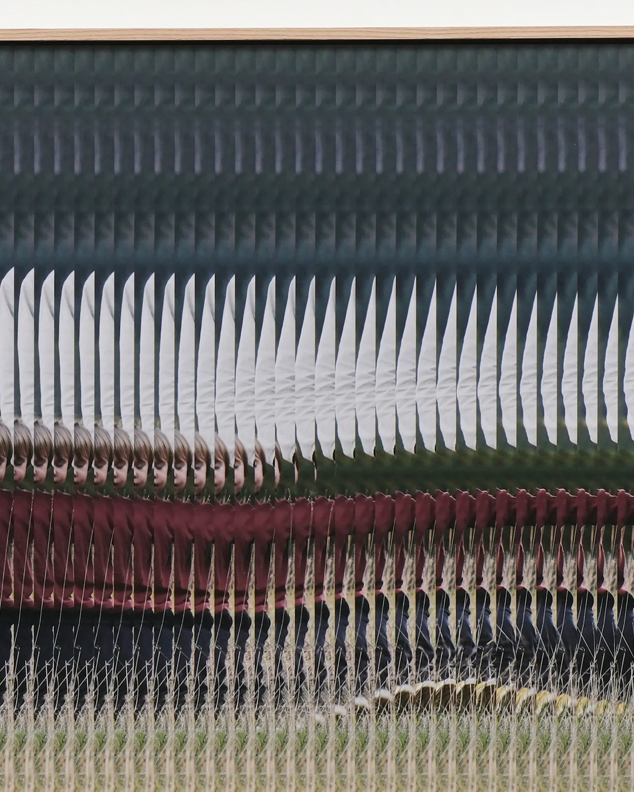 Archival pigment print mounted on dibond, cedar artist frame