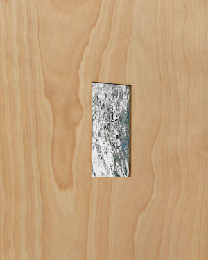 Single-channel video loop, birch artist frame