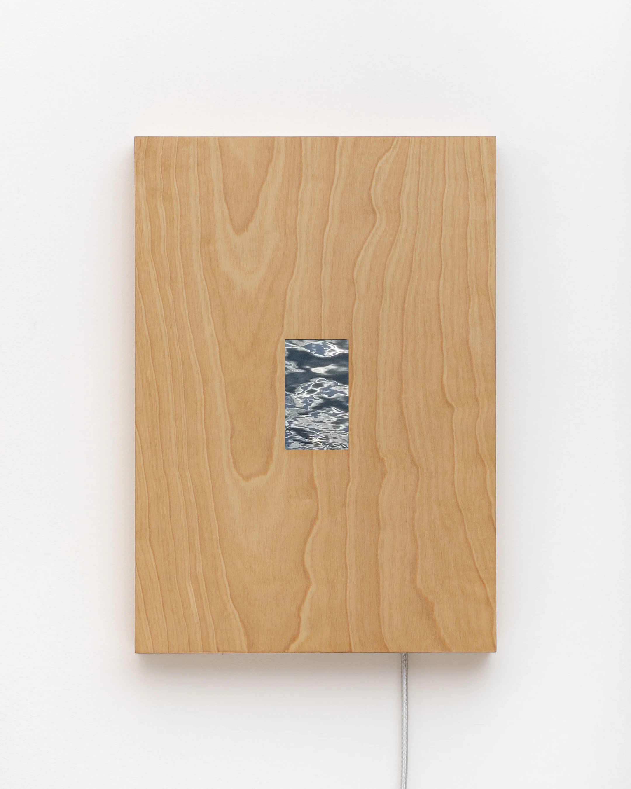 Single-channel video loop, birch artist frame