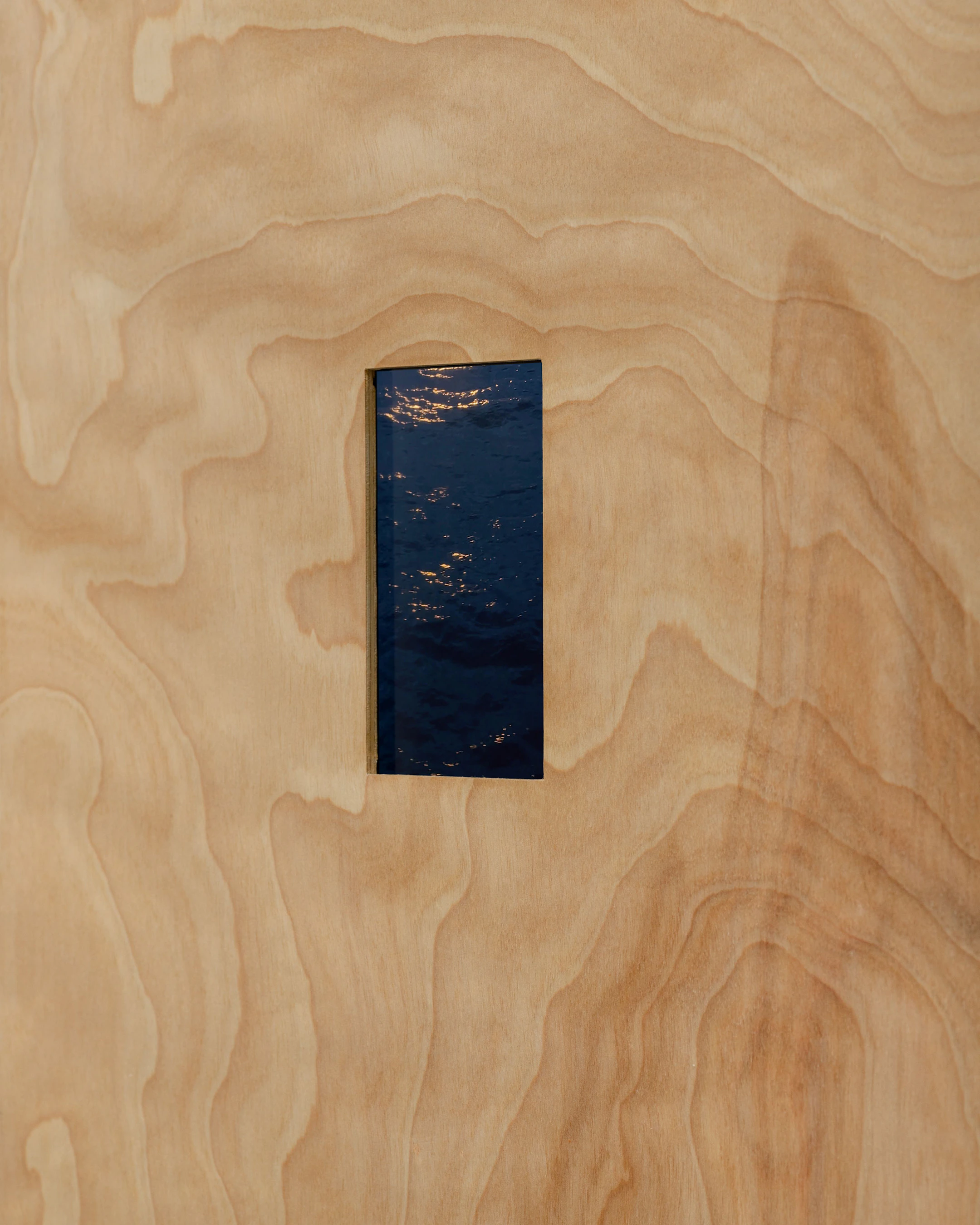 Single-channel video loop, birch artist frame