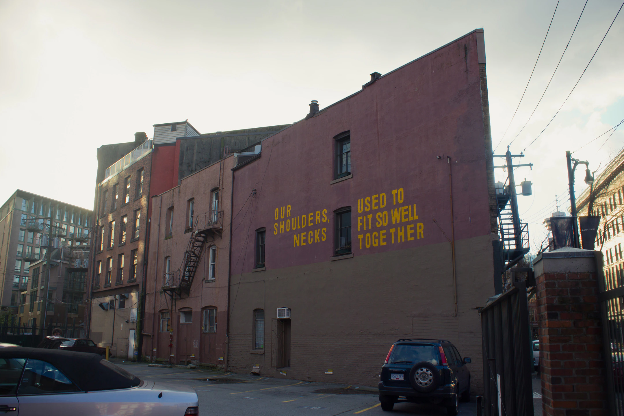 Typographic public art installation