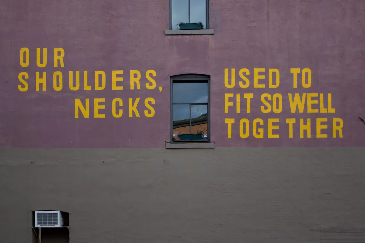 Typographic public art installation