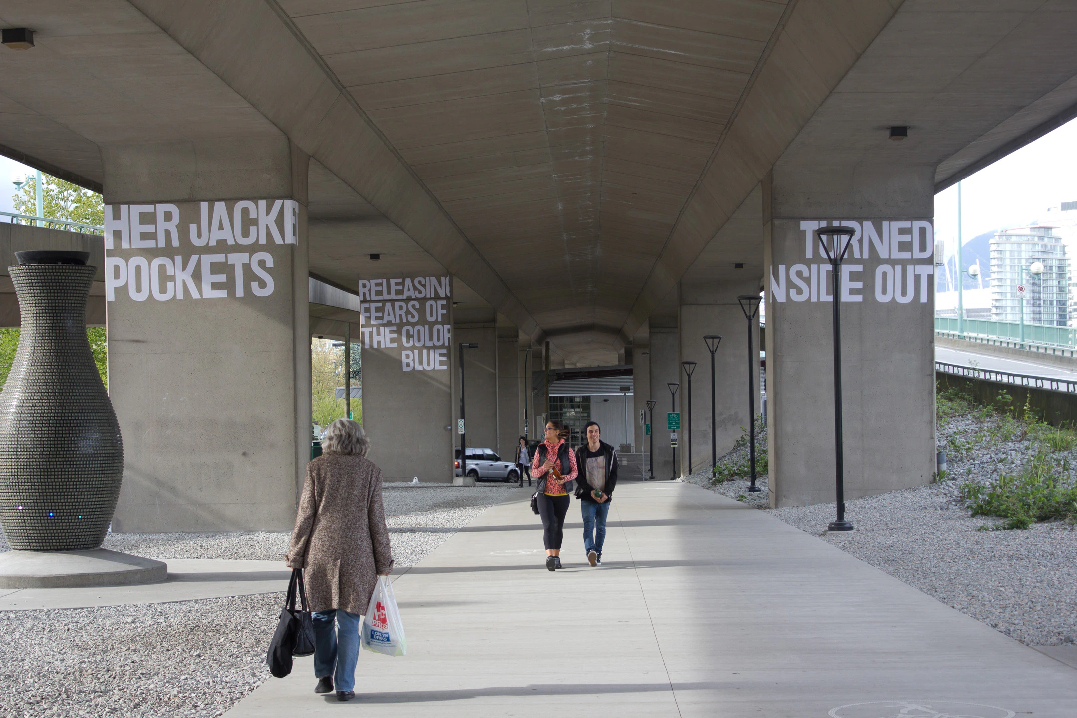 Typographic public art installation