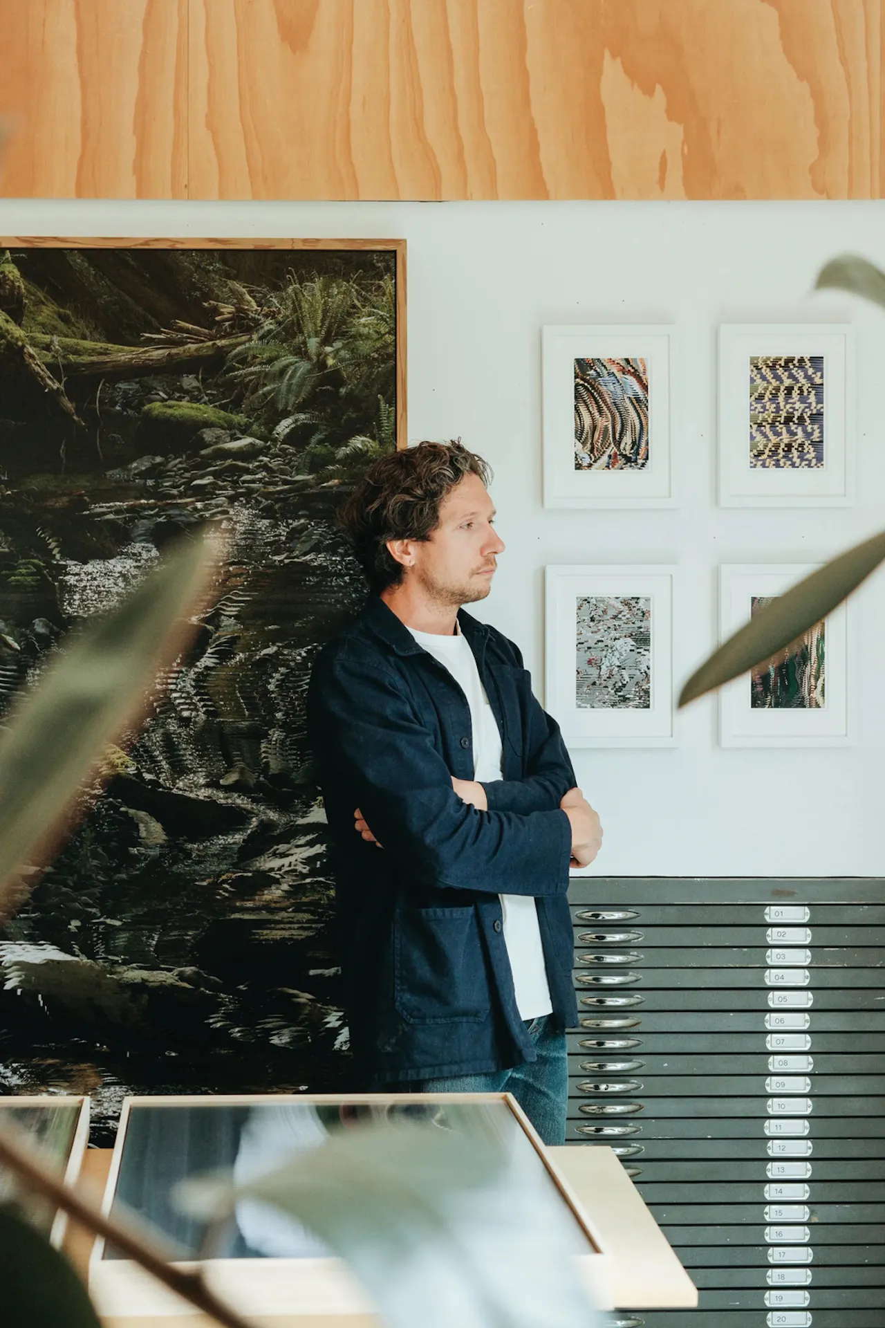 Portrait of Eli Horn in his studio